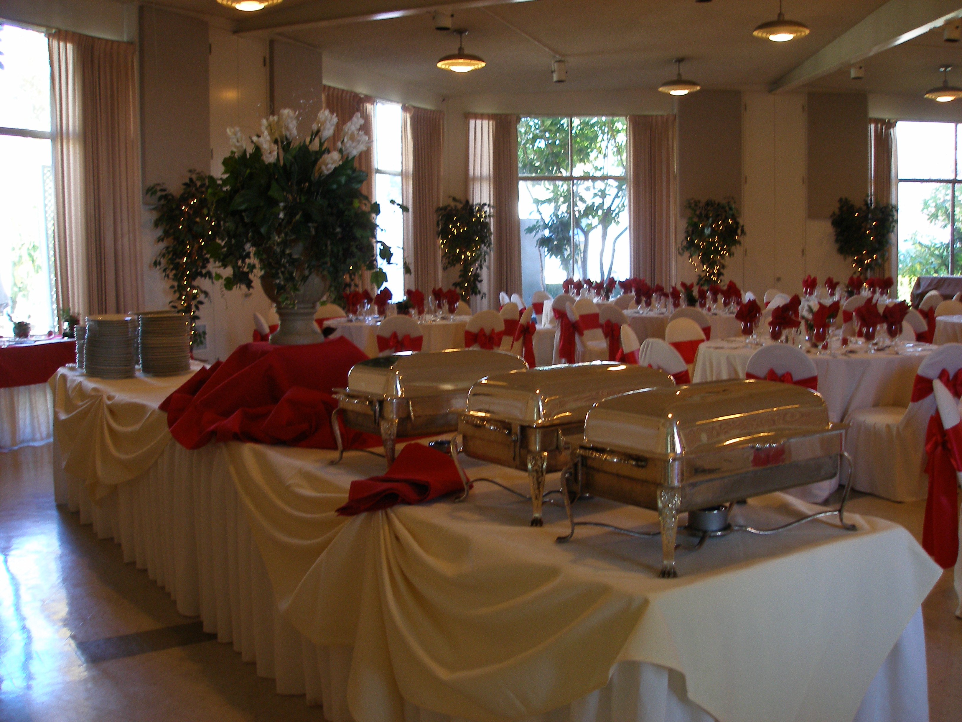 Red Themed Reception