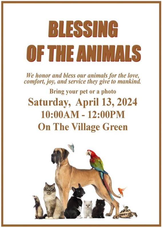 Blessing of the Animals @ The Village Green